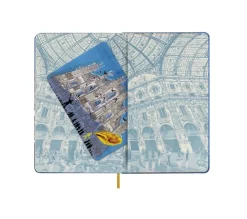 Moleskine Notatnik w linie I am Milan 13 x 21 cm - - twarda okładka