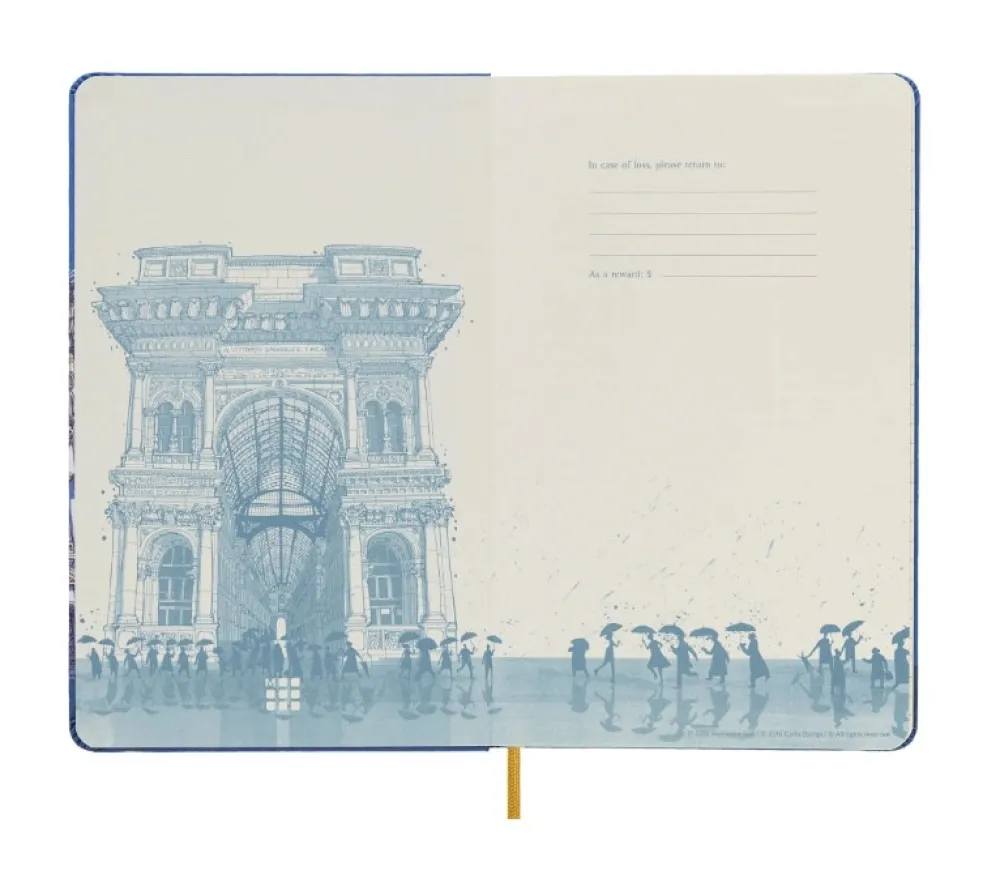 Moleskine Notatnik w linie I am Milan 13 x 21 cm - - twarda okładka