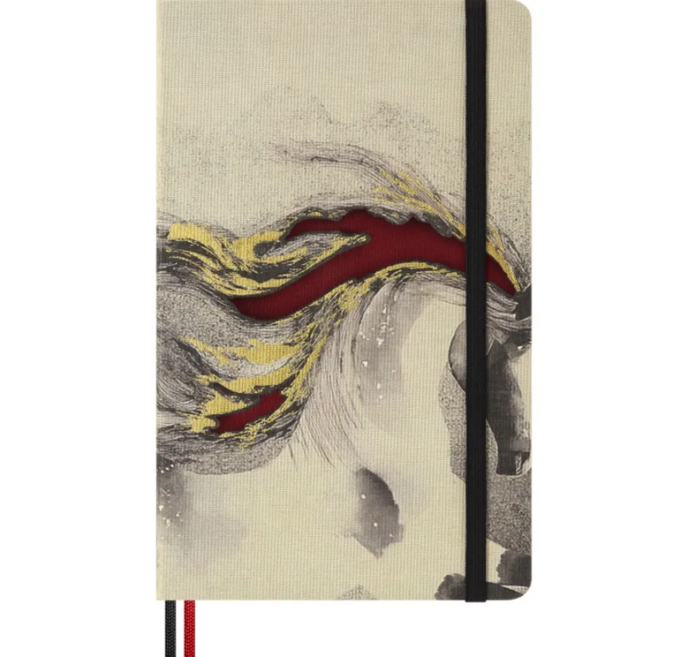 Moleskine Notatnik w linie 2026 Year of the Horse Box - - White Fire Horse