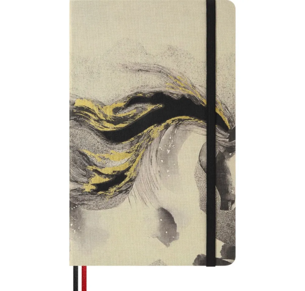 Moleskine Notatnik w linie 2026 Year of the Horse Box - - White Fire Horse