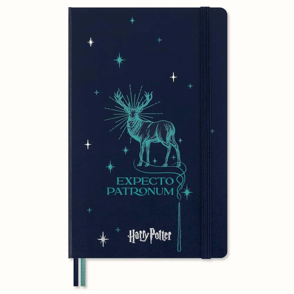 Moleskine Notatnik w linię Harry Potter Patronum 13 x 21 cm - - twarda okładka 100g/m2 > Notatniki W Linie
