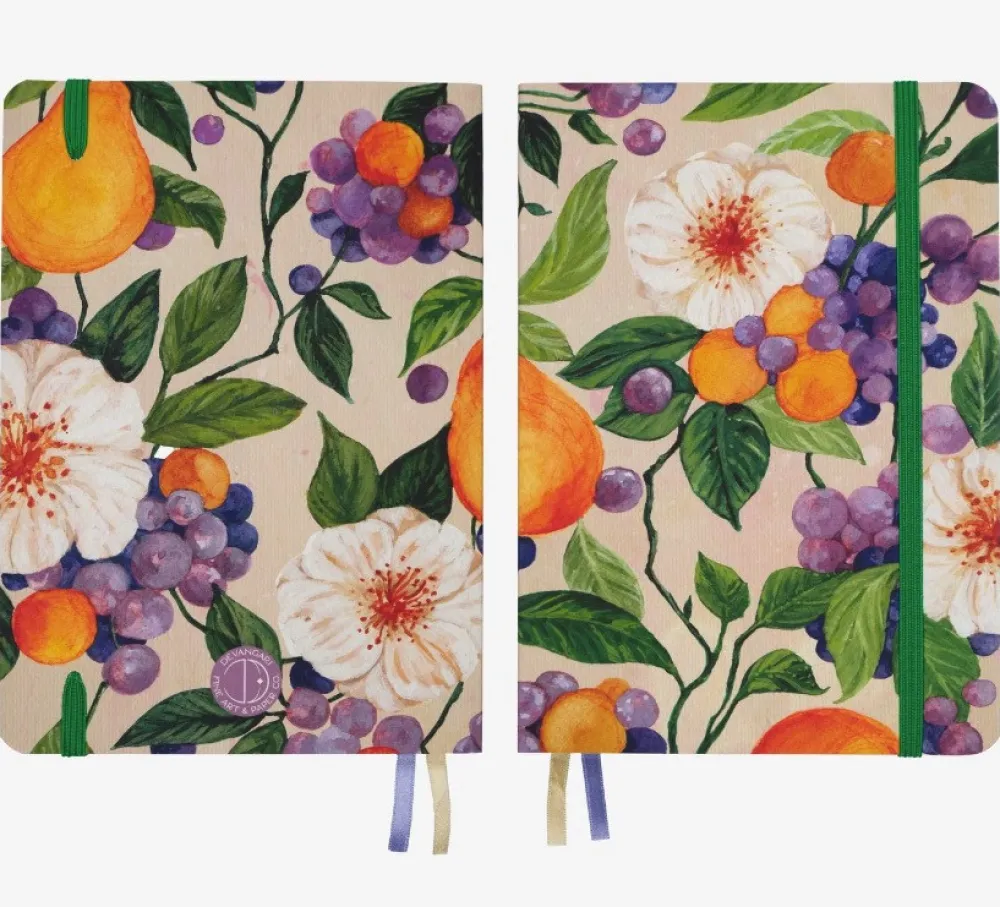 Devangari Notes Blooming Orchard A5 - - w kropki, miękka okładka, 120 g/m2 > Notatniki W Kropki