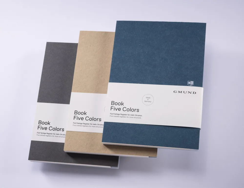Gmund Notes Five Colors - - Grey 120 g 160 ark. > Notatniki Gładkie