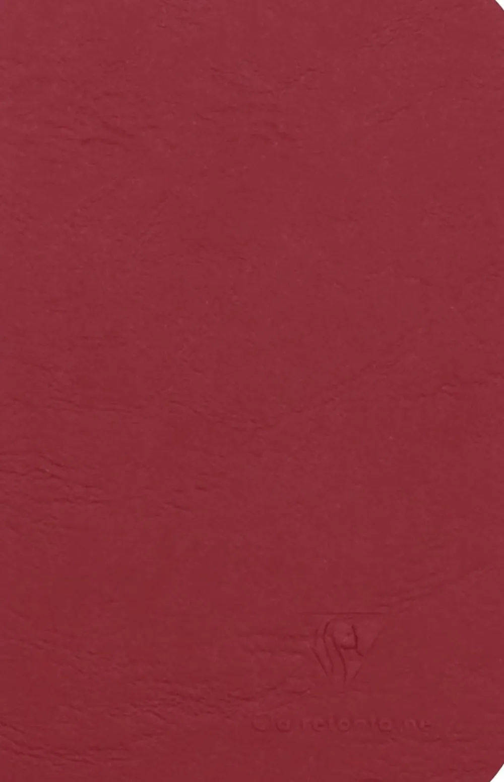 Clairefontaine Notes gładki Age Bag 9 x 14 cm - - Red 90 g 96 stron