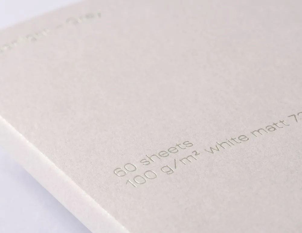 Gmund Notes gładki B6 - - Moonlight Grey 100 g 60 ark.