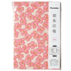 Kuretake Notes harmonijkowy Goshuincho 12,5 x 18 cm - - Pink, twarda okładka, 95 g/m² ><noscript><img width=