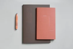 Papierniczeni Notes Lico - - gładki, terakota