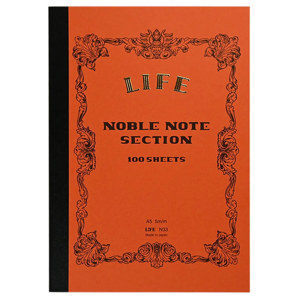 Life Notes Noble Note A5 - - pomarańczowy
