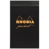 Rhodia Notes Pocket - - czarny, w kratkę, 7,5 x 12 cm, 80 g, 40 ark.