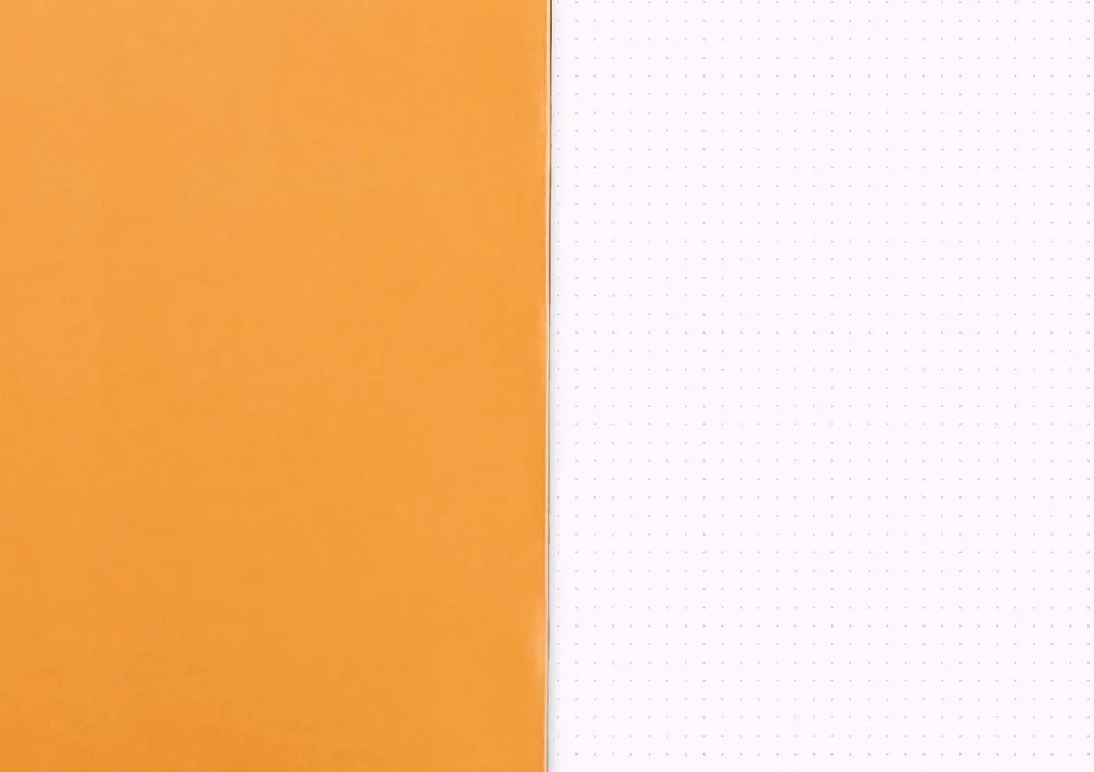 Rhodia Notes - - w kropki, pomarańczowy, A5, 80 g, 48 ark.