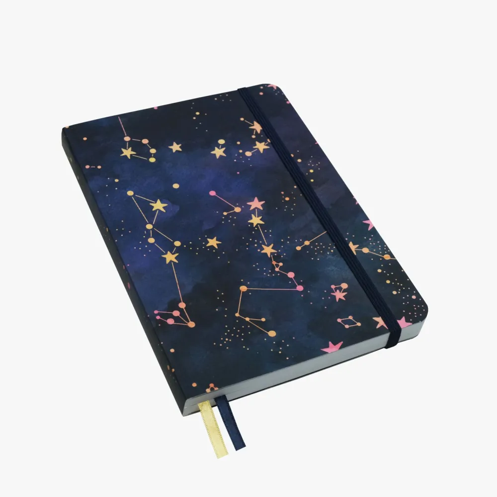 Devangari Notes Shimmering Stars B5 - - w kropki, miękka okładka, 120 g/m2 > Notatniki W Kropki