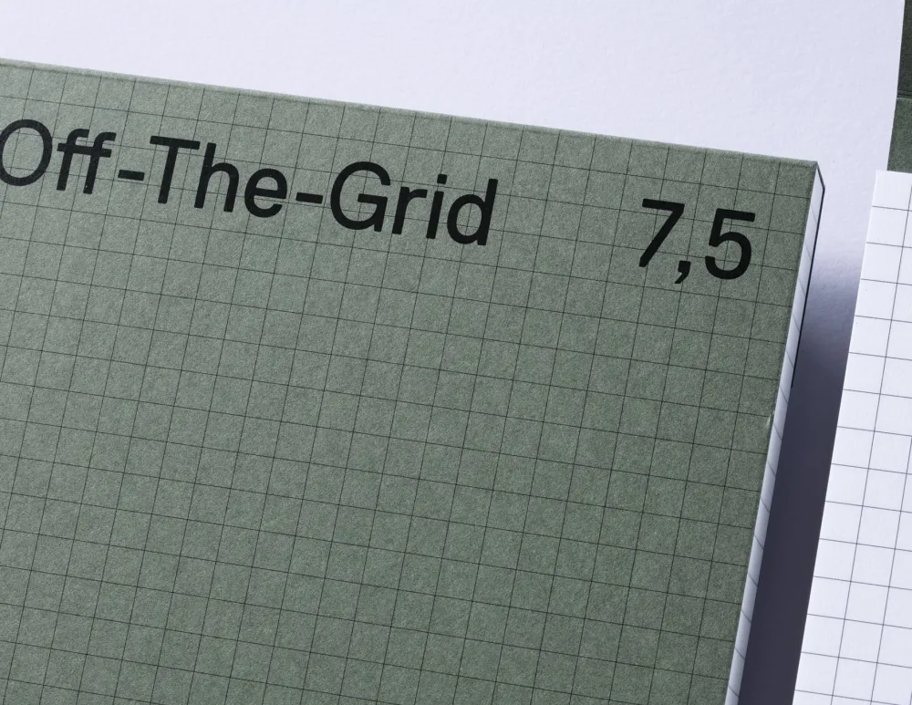 Gmund Notes w kratkę Off-The-Grid 15 - - Sky 100 g 200 ark.