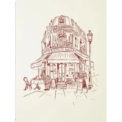 J.Herbin Notes w linie Bistro Parisien A5 - - 120 g/m2