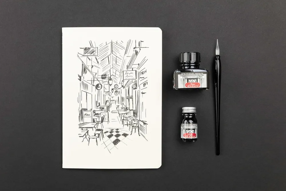J.Herbin Notes w linie Passage des Panoramas A5 - - 120 g/m2