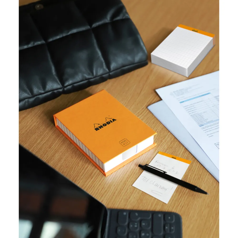 Rhodia Notes w pudełku Memo Pad No. 11 - - w kropki, A7, 80 g, 240 ark.