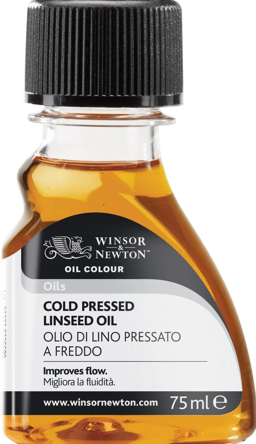 Winsor & Newton Olej lniany do farb olejnych Cold Pressed - - 75 ml