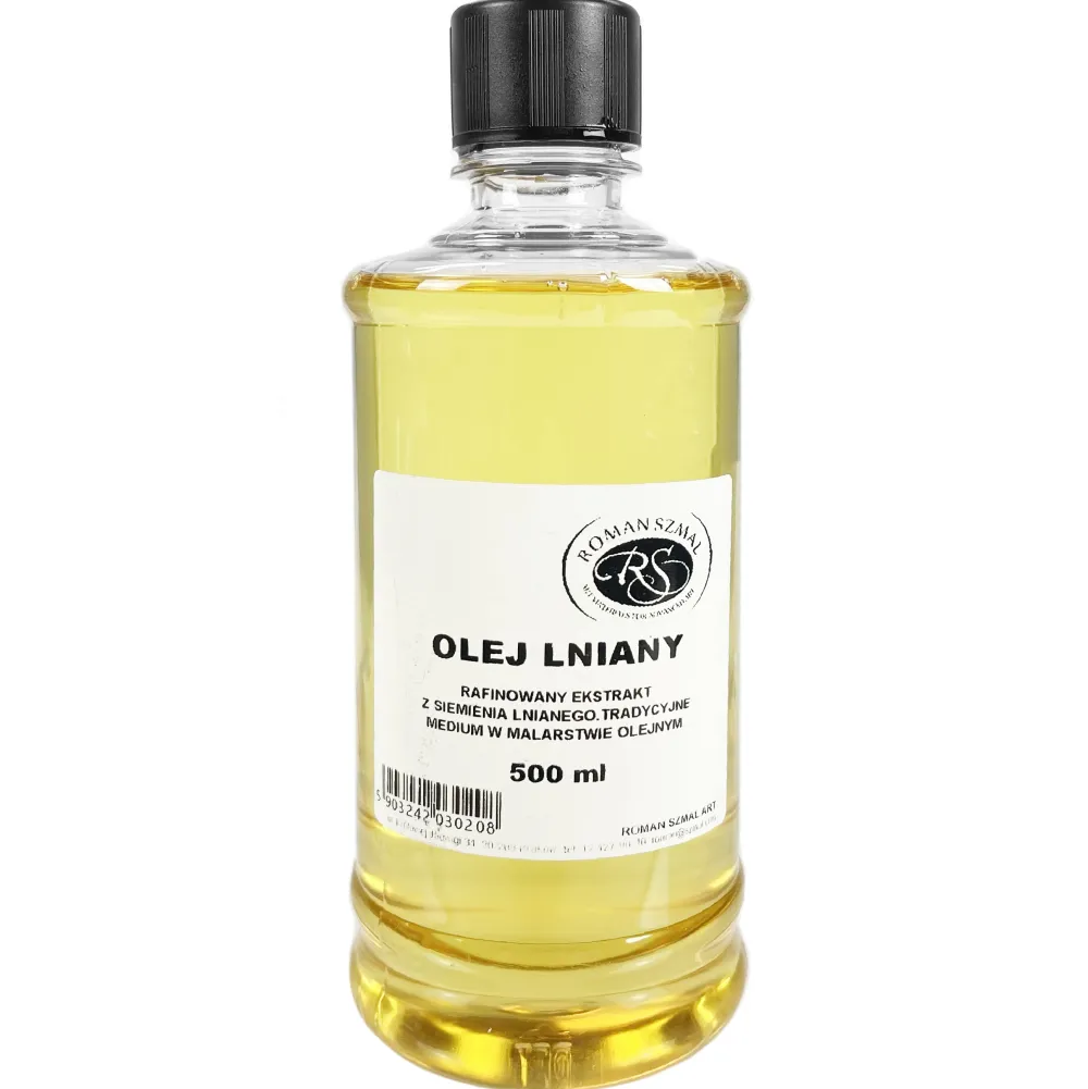 Roman Szmal Olej lniany do farb olejnych, rafinowany - - 500 ml