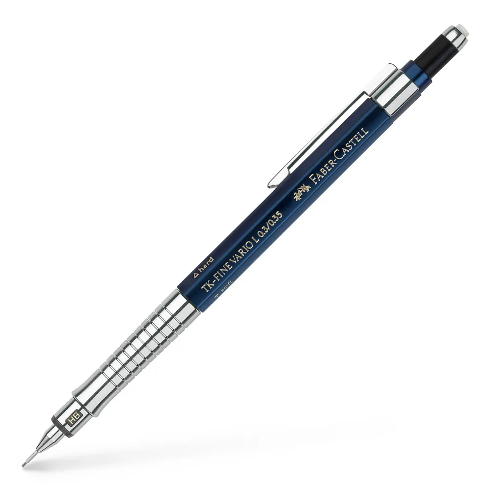 Faber-Castell Ołówek automatyczny TK-Fine Vario L - - Indygo, 0,35 mm, HB