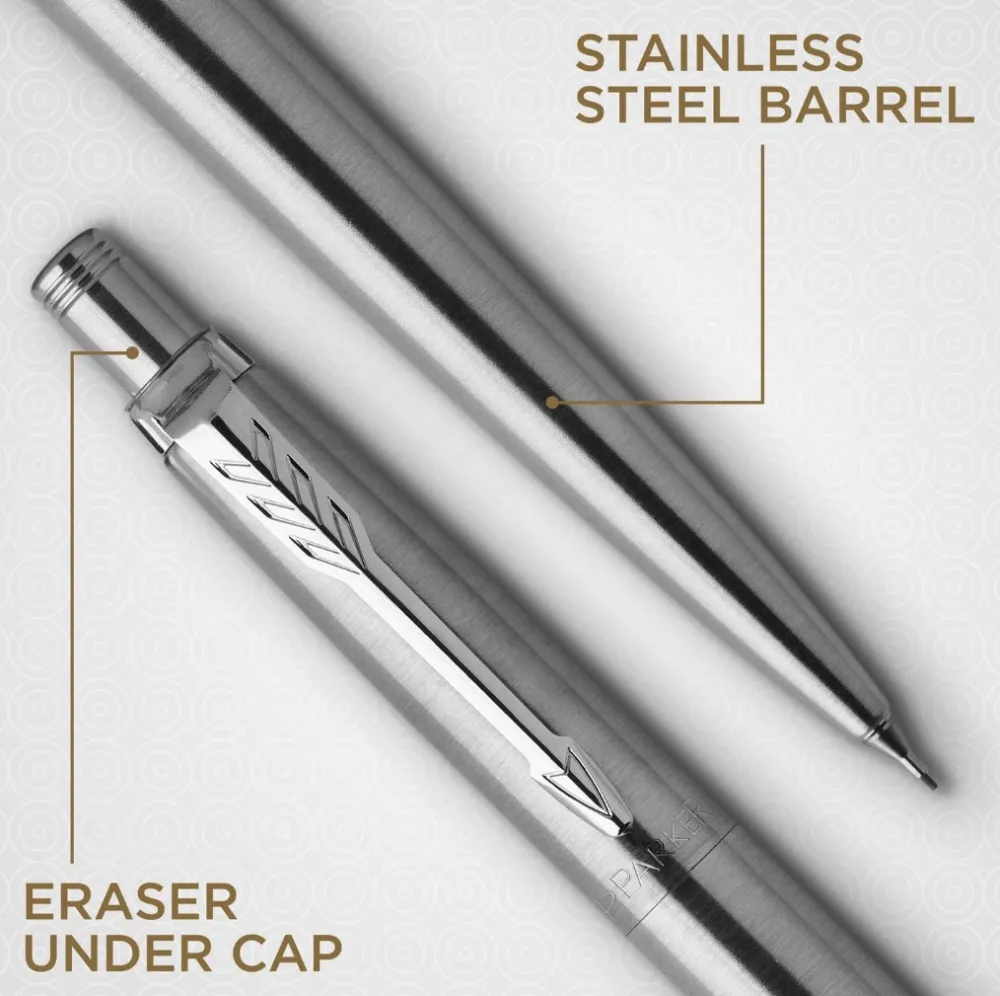 Parker Ołówek mechaniczny Jotter w etui - - Matt Steel, 0,5 mm