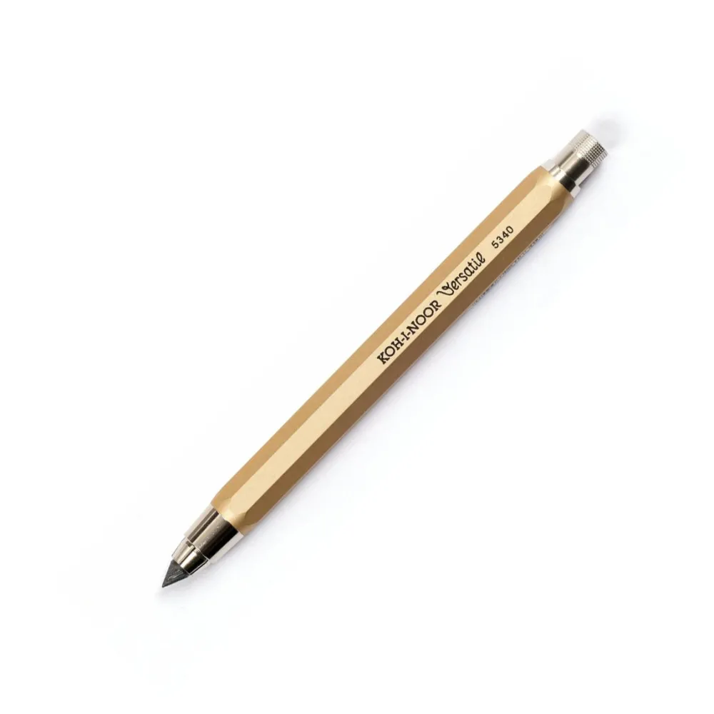 KOH-I-NOOR Ołówek mechaniczny Kubuś Versatil z temperówką - - złoty, 5,6 mm
