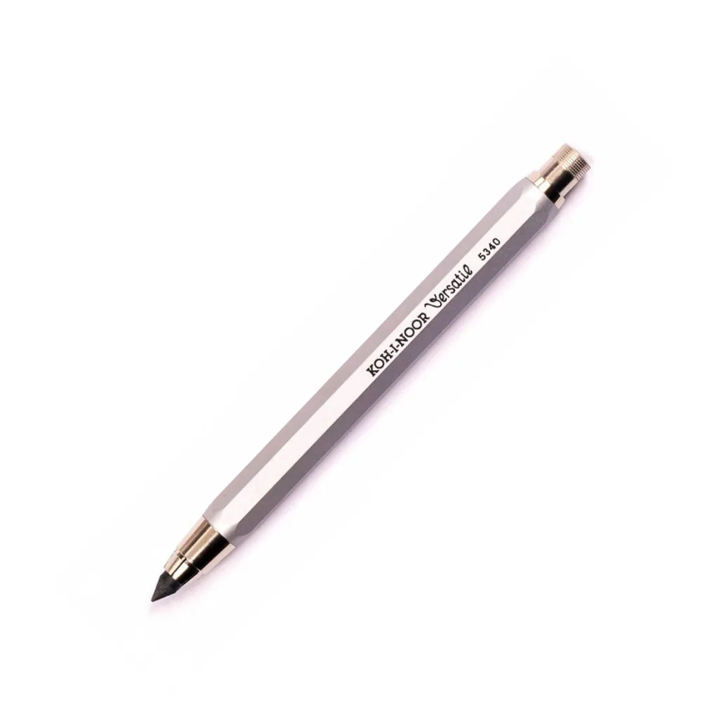 KOH-I-NOOR Ołówek mechaniczny Kubuś Versatil z temperówką - - srebrny, 5,6 mm