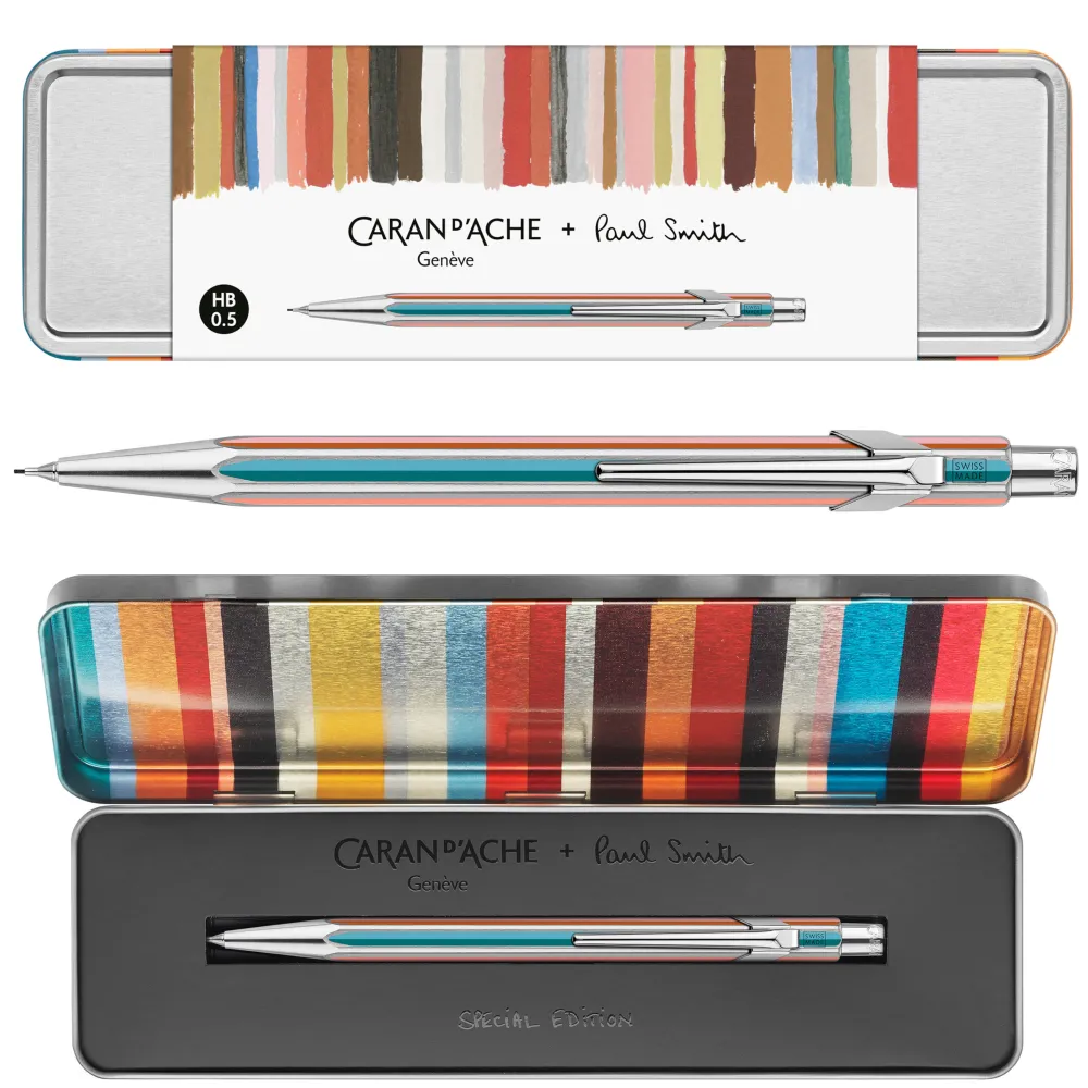 Caran d'Ache Ołówek mechaniczny 844 Special Edition Paul Smith - - Silver 0,5 mm > Ołówki