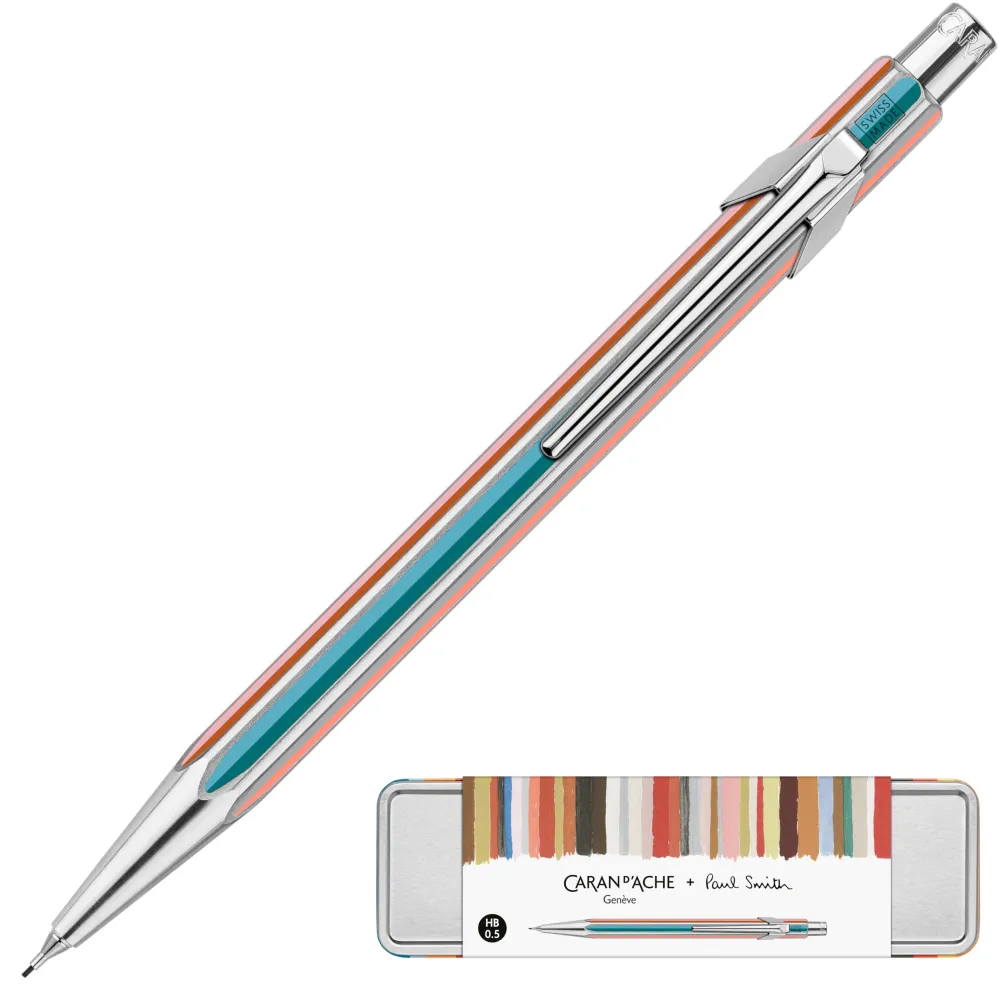 Caran d'Ache Ołówek mechaniczny 844 Special Edition Paul Smith - - Silver 0,5 mm > Ołówki