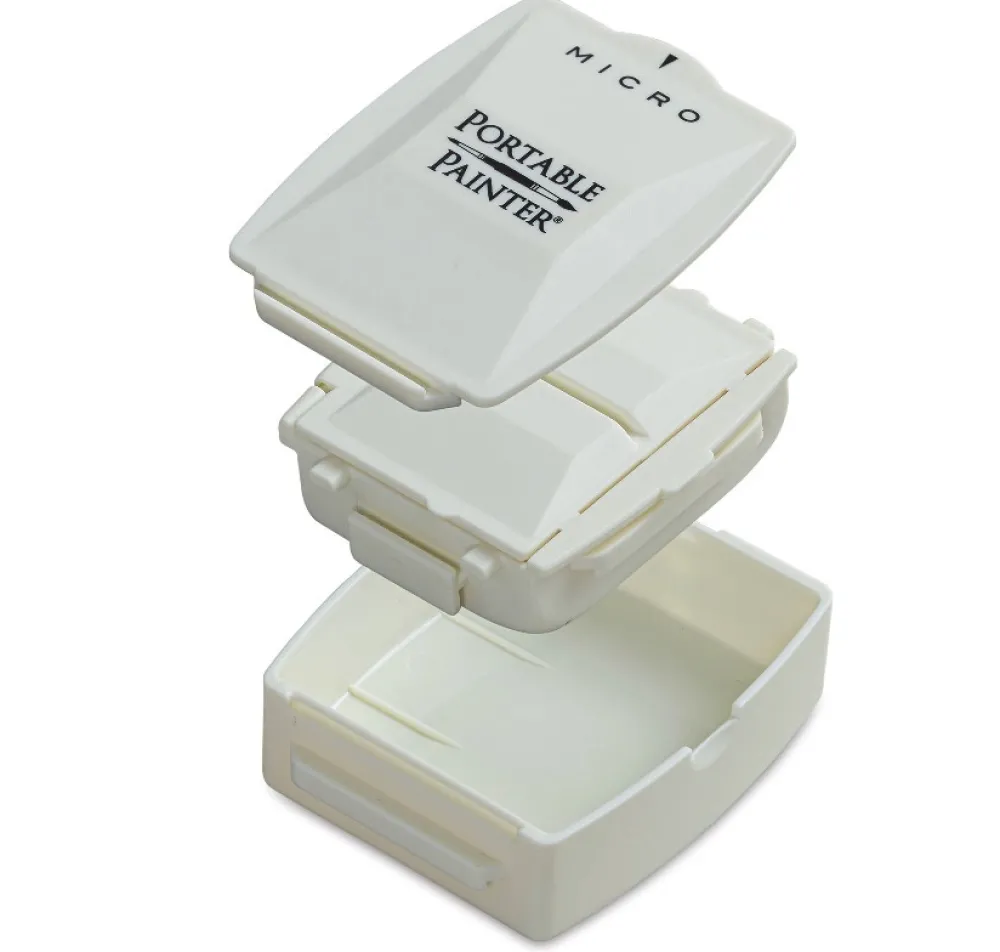 Portable Painter Paletka podróżna Micro na akwarele - - 6 półkostek > Paletki Malarskie