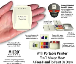 Portable Painter Paletka podróżna Micro na akwarele - - 6 półkostek ><noscript><img width=