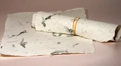 Kalander Papier czerpany - - asparagus, gładki, A5