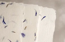 Kalander Papier czerpany - - bławatek, gładki, A5