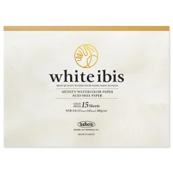 Holbein Papier do akwareli White Ibis - - cold press, 33 x 24 cm, 300 g, 15 ark. ><noscript><img width=