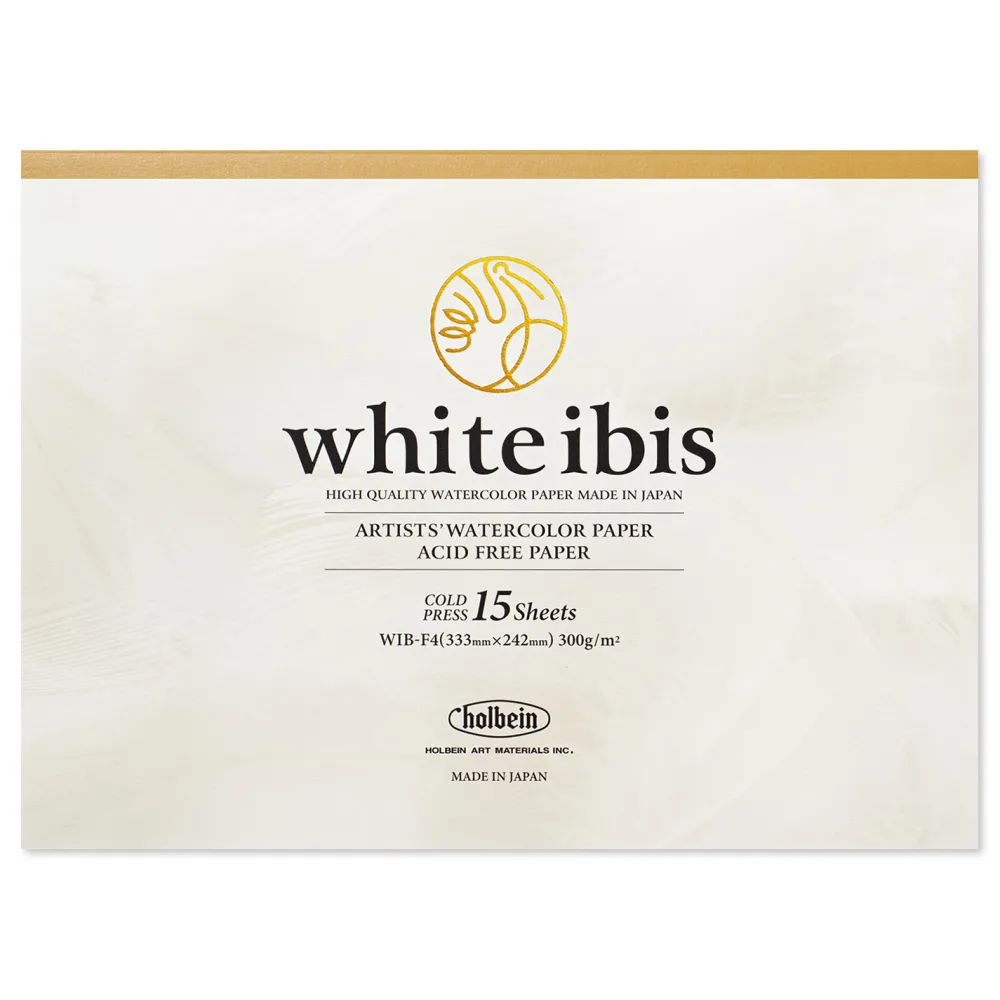 Holbein Papier do akwareli White Ibis - - cold press, 33 x 24 cm, 300 g, 15 ark. > Papier Do Akwareli