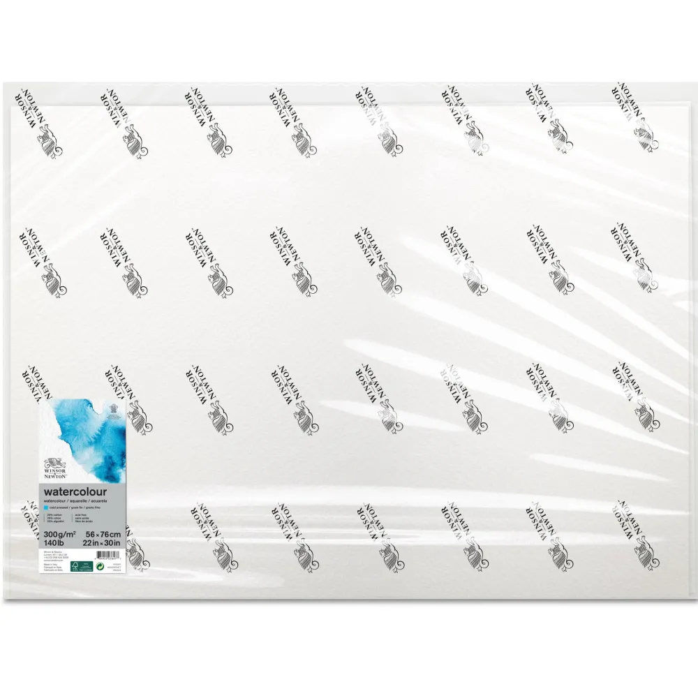 Winsor & Newton Papier do akwareli - - cold press, 56 x 76 cm, 300g, 10 ark.
