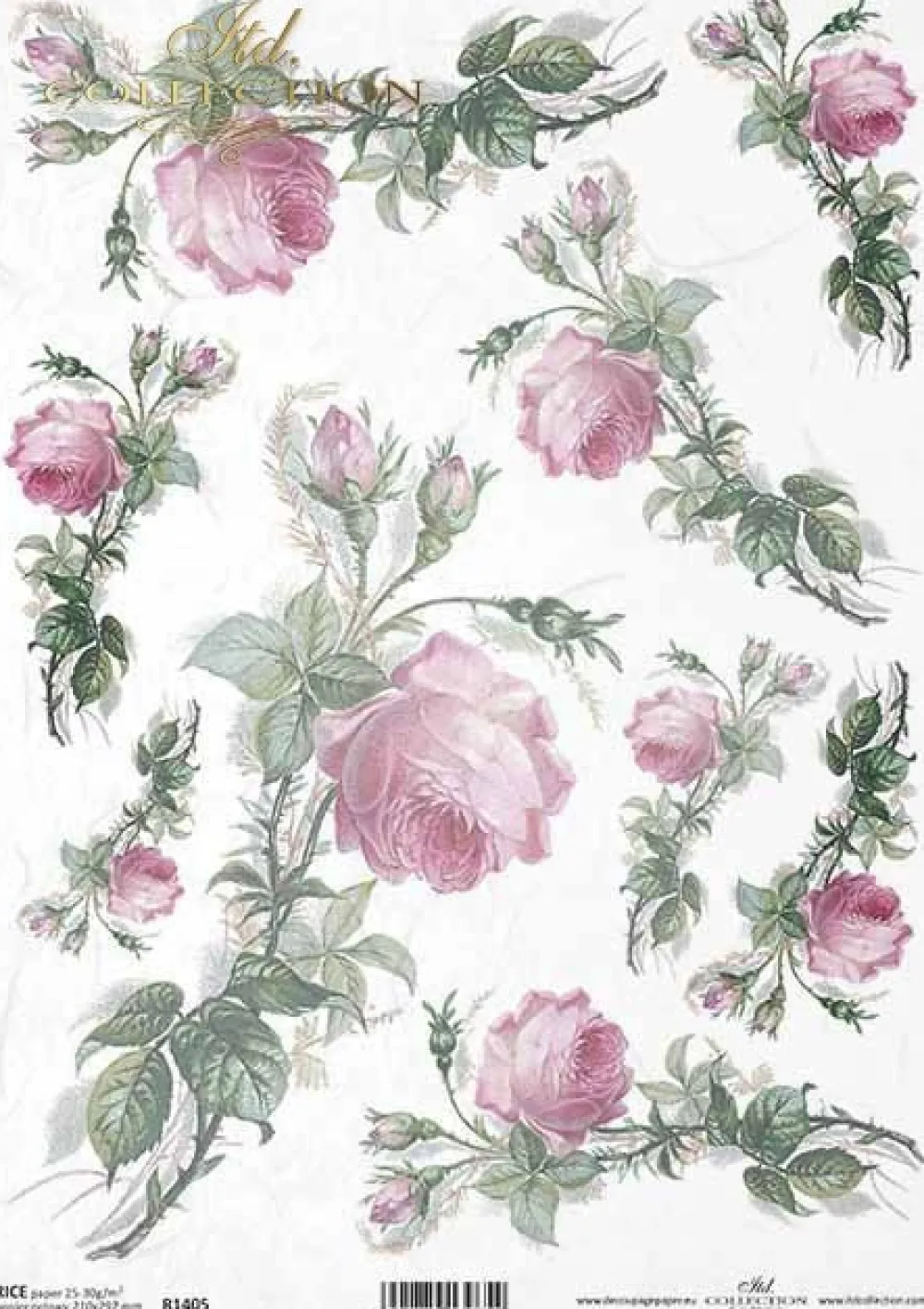 ITD Collection Papier do decoupage A4 - - ryżowy, R1405