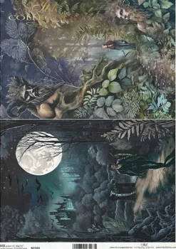 ITD Collection Papier do decoupage A4 - - ryżowy, R2280 > Papiery Do Decoupage
