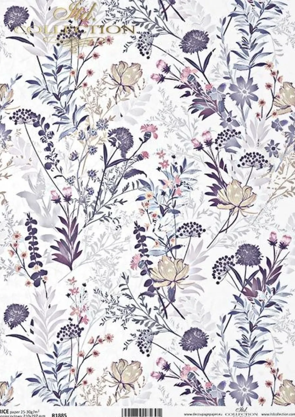 ITD Collection Papier do decoupage A4 - - ryżowy, R1885
