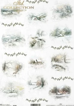 ITD Collection Papier do decoupage A4 - - ryżowy, R1200 > Papiery Do Decoupage