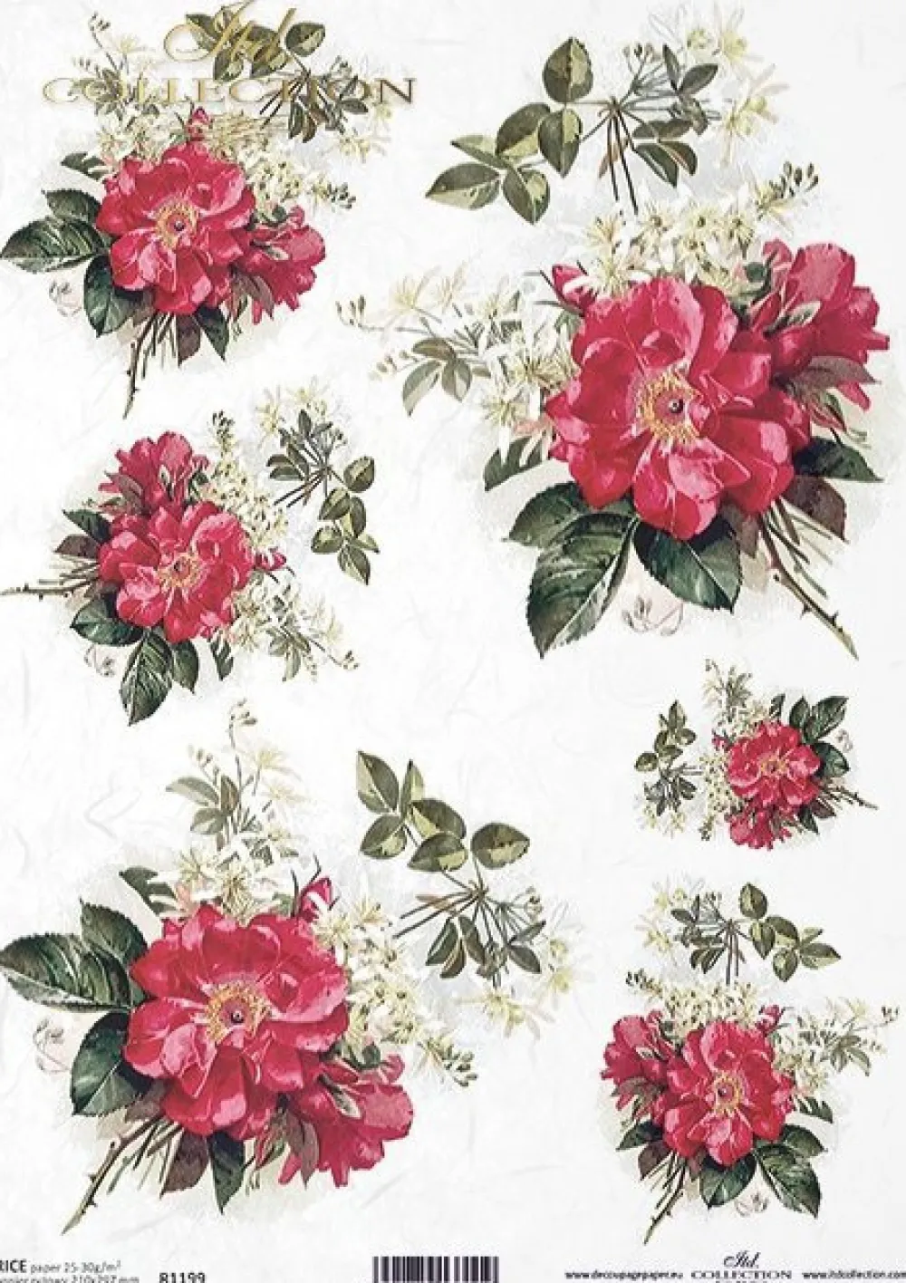 ITD Collection Papier do decoupage A4 - - ryżowy, R1199