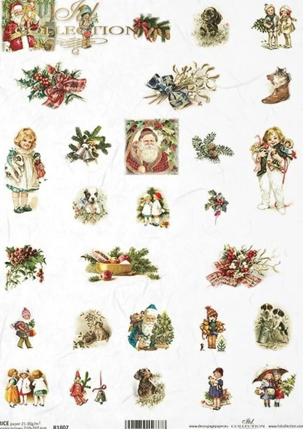 ITD Collection Papier do decoupage A4 - - ryżowy, R1807