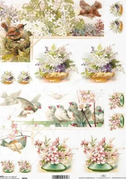 ITD Collection Papier do decoupage A4 - - ryżowy, R857 > Papiery Do Decoupage
