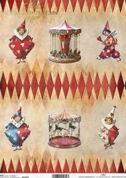 ITD Collection Papier do decoupage A4 - - ryżowy, R1650