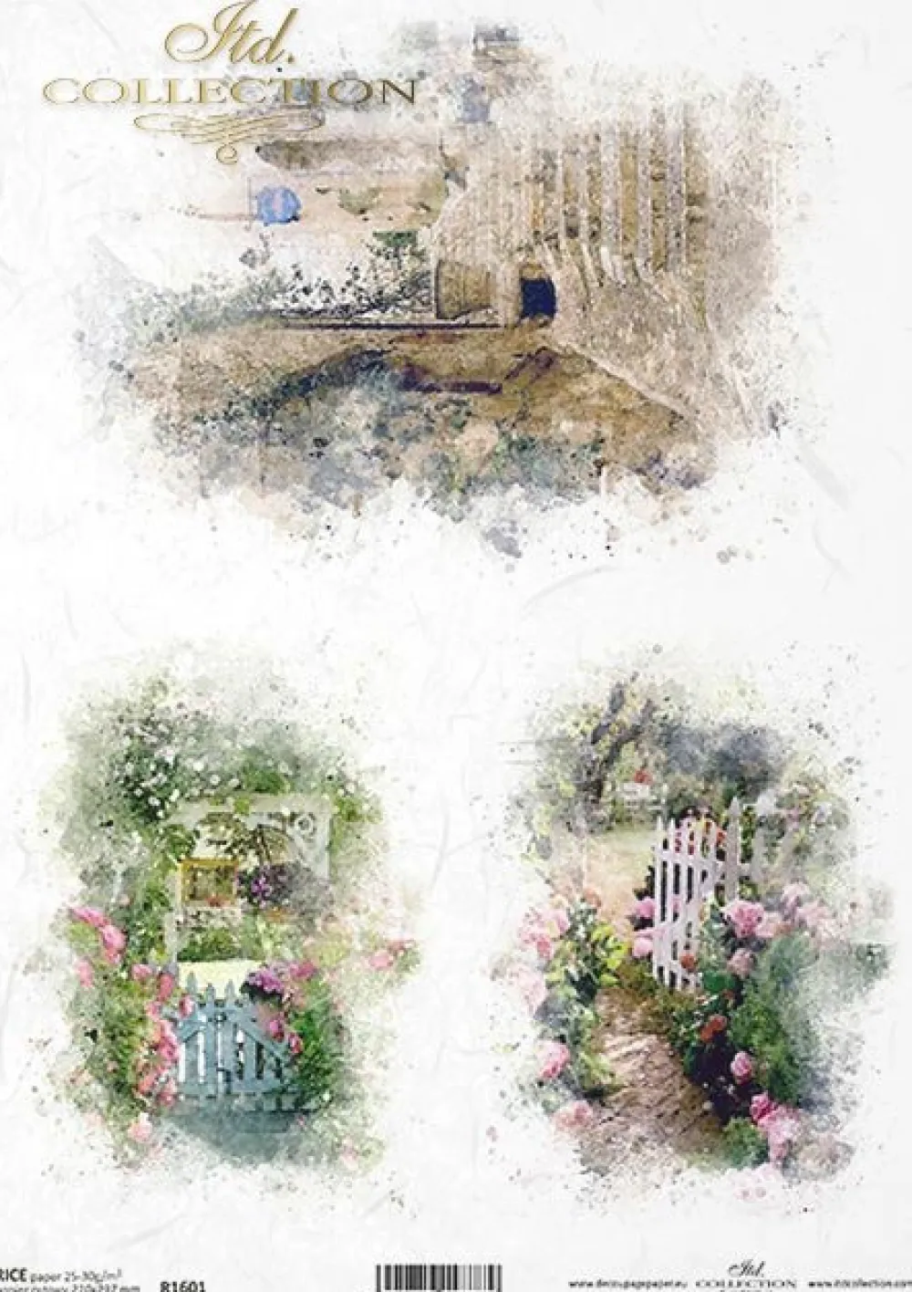 ITD Collection Papier do decoupage A4 - - ryżowy, R1601