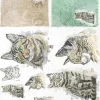 ITD Collection Papier do decoupage A4 - - ryżowy, R1549 > Papiery Do Decoupage