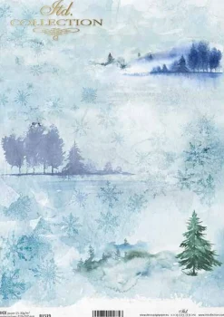 ITD Collection Papier do decoupage A4 - - ryżowy, R472 > Papiery Do Decoupage