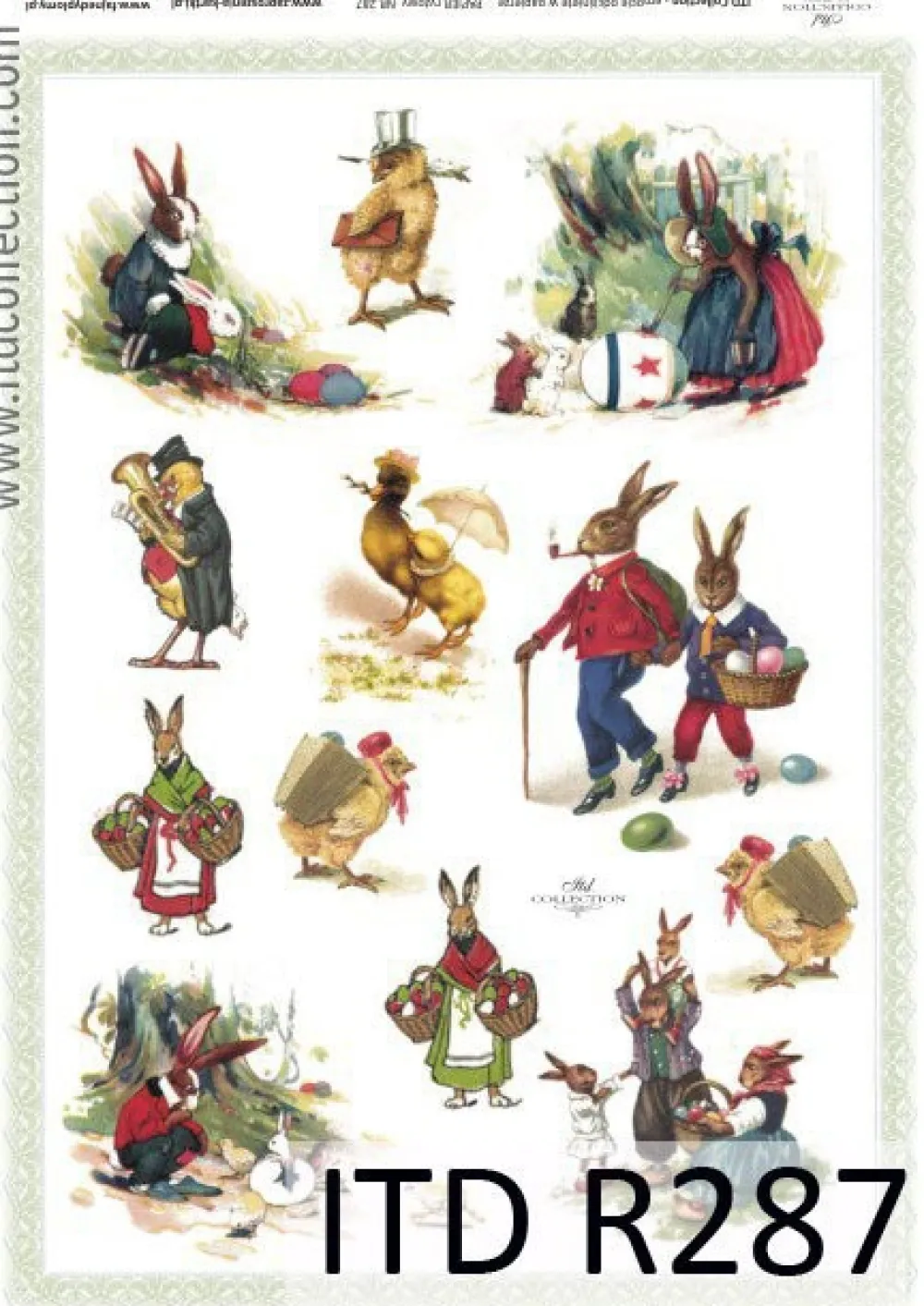 ITD Collection Papier do decoupage A4 - - ryżowy, R287