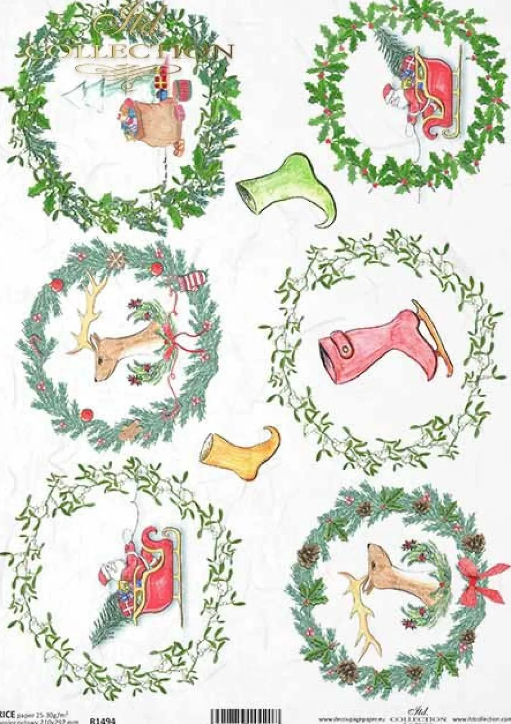 ITD Collection Papier do decoupage A4 - - ryżowy, R1494
