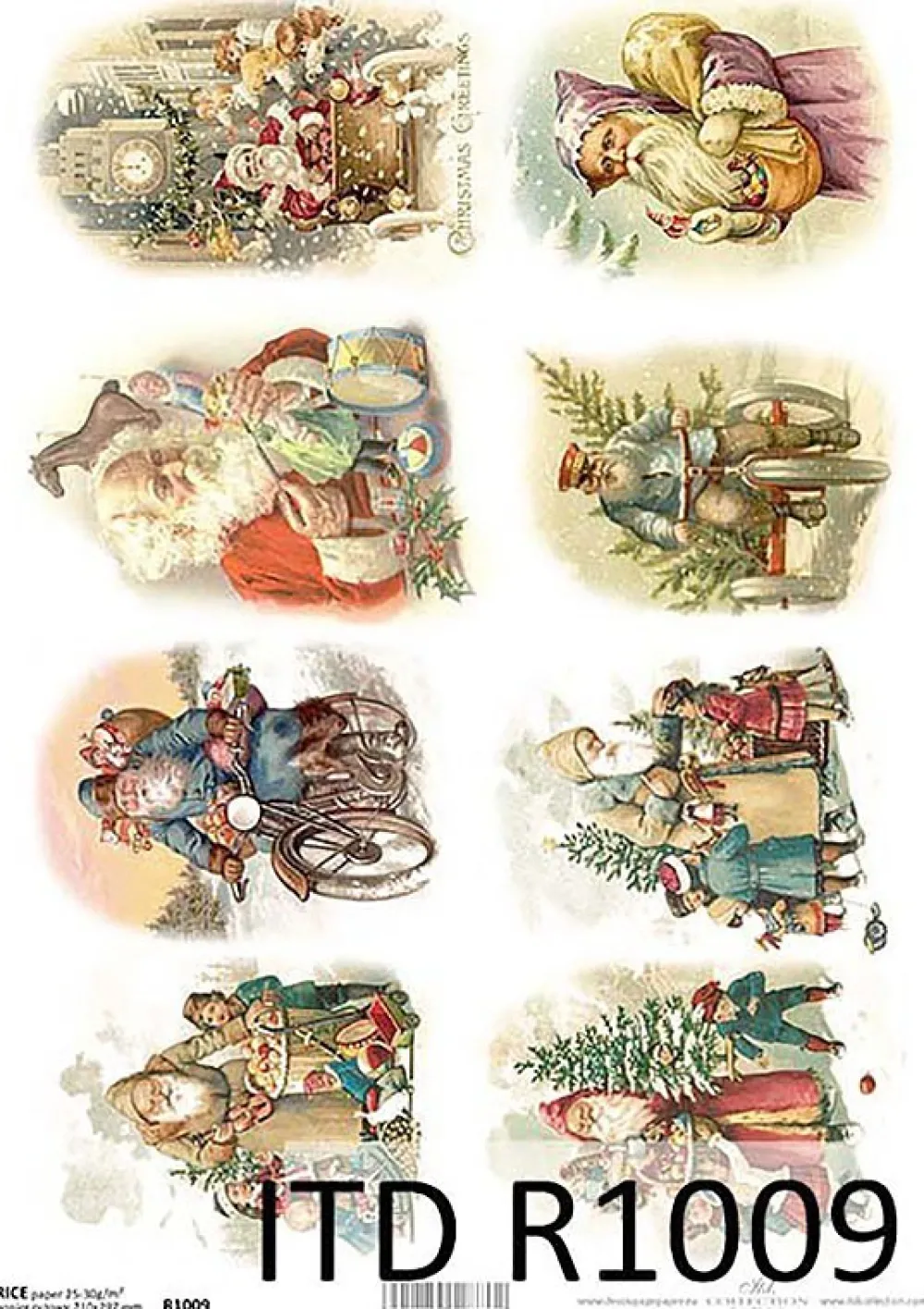 ITD Collection Papier do decoupage A4 - - ryżowy, R1009