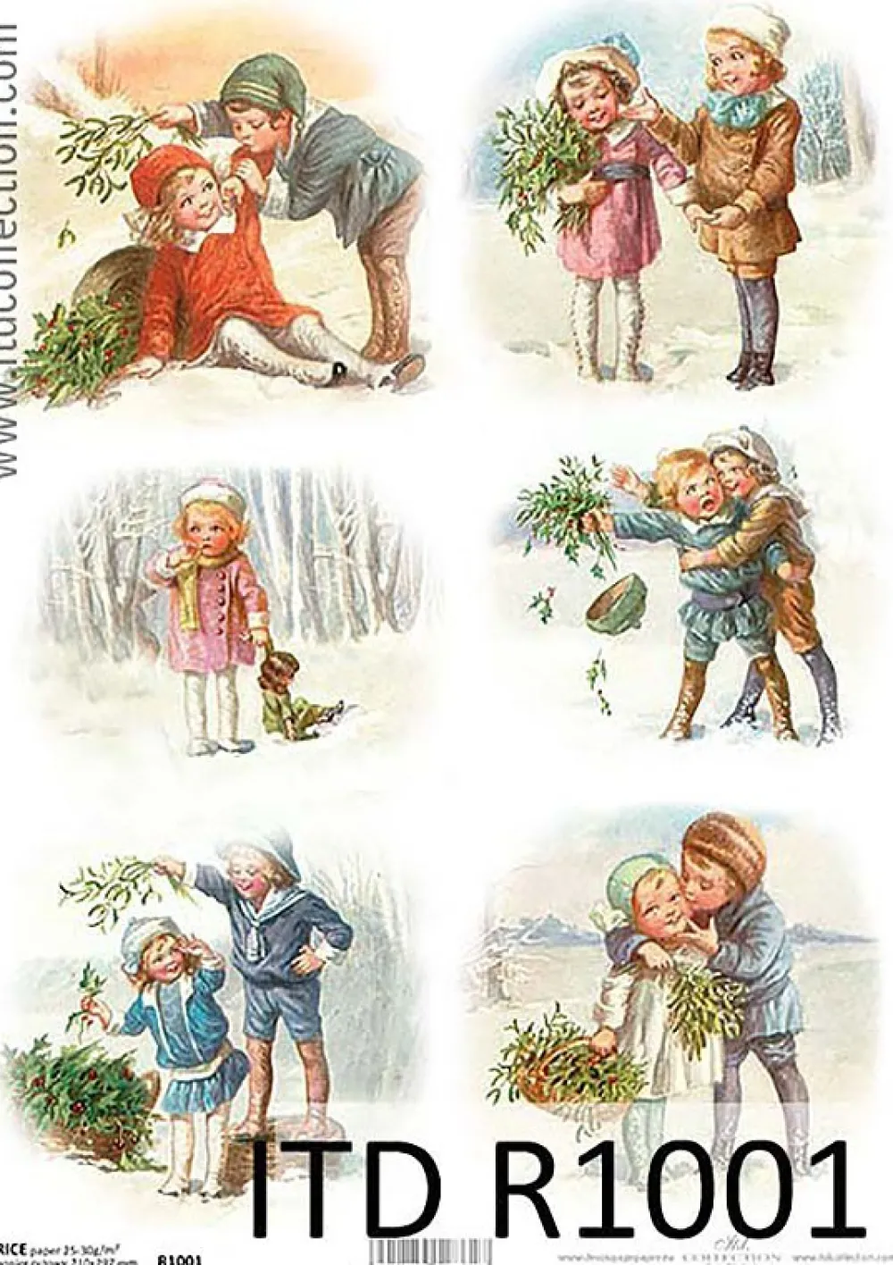 ITD Collection Papier do decoupage A4 - - ryżowy, R1001