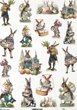 ITD Collection Papier do decoupage A4 - - ryżowy, R2169